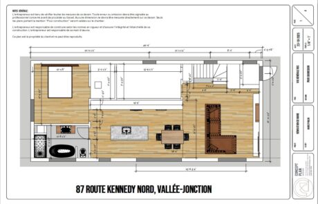 Plans de construction – Rénovation du rez-de-chaussée Plans de construction – Rénovation du rez-de-chaussée