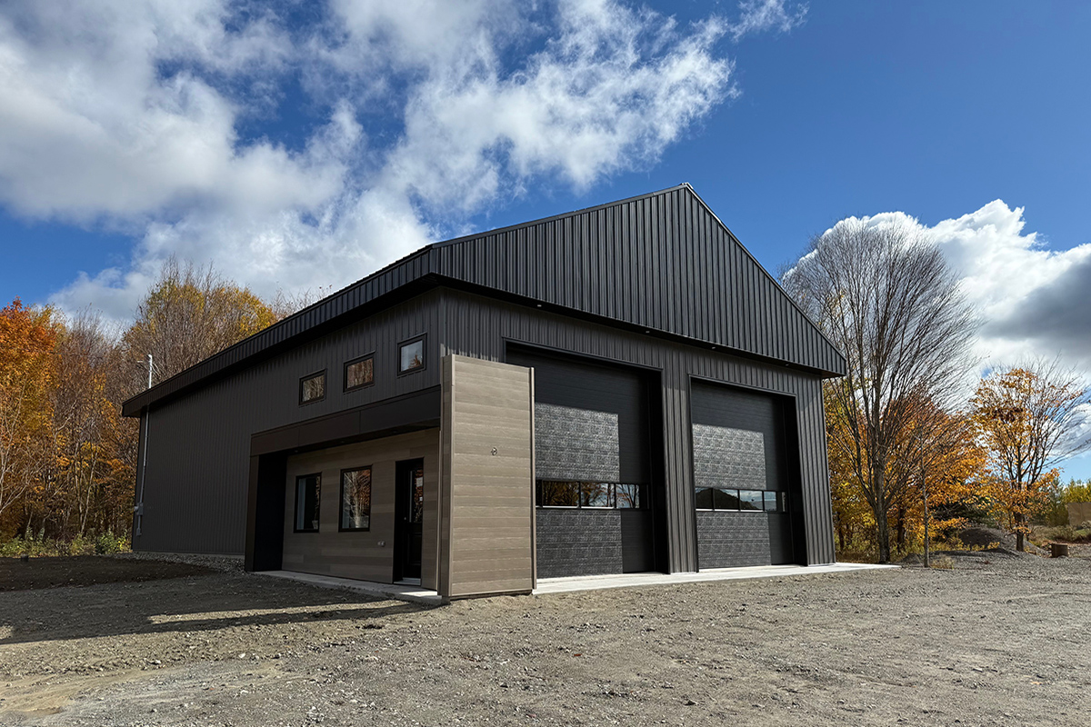 Réalisation plan de construction garage commercial neuf